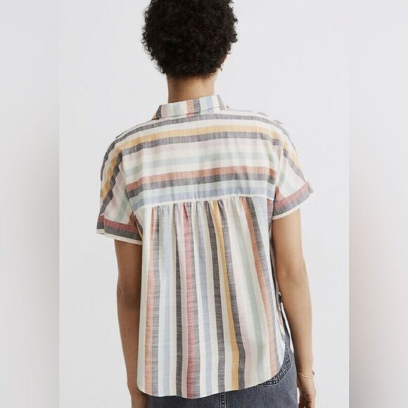 Madewell Cropped Buttondown Shirt - Picture 2 of 7